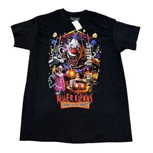 Killer Klowns from Outer Space Adult Size M Black T-Shirt NWT